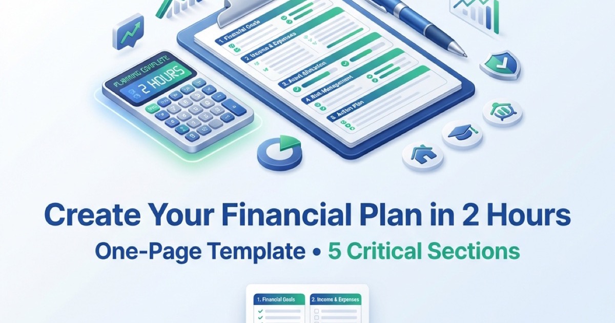 How to Create Your First Written Financial Plan (In Under 2 Hours)